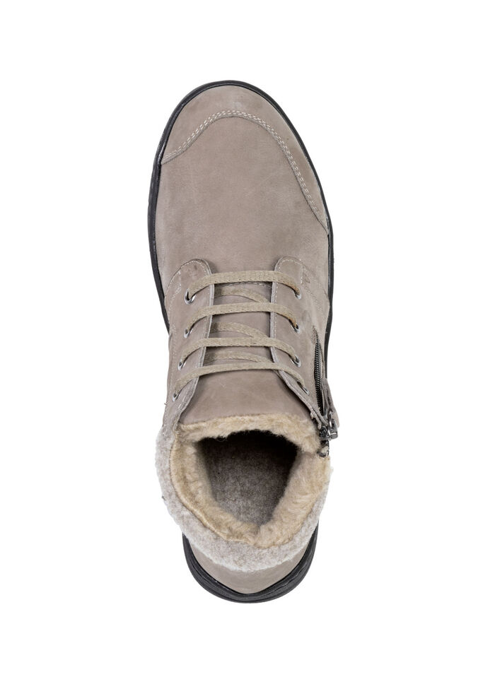 ELENA EDEN, gefütterte Damen-Boots, Winterschuhe, Weite H, mit herausnehmbarem Fussbett TAUPE
