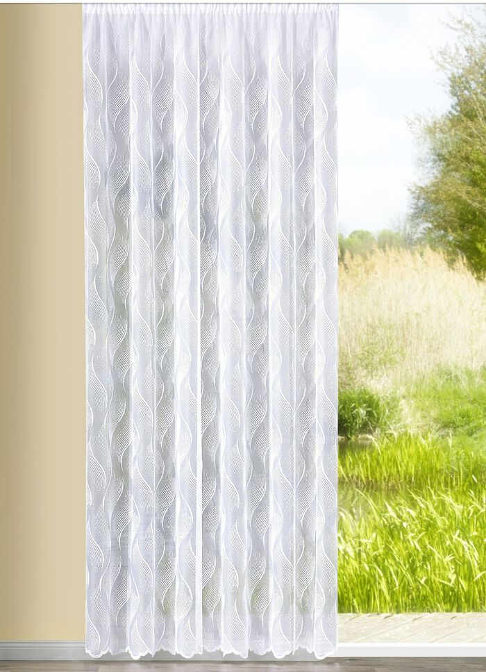 Vorhang mit gebogtem Abschluss 