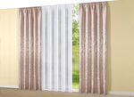 Leicht transparenter Store mit Automatikfaltenband 
