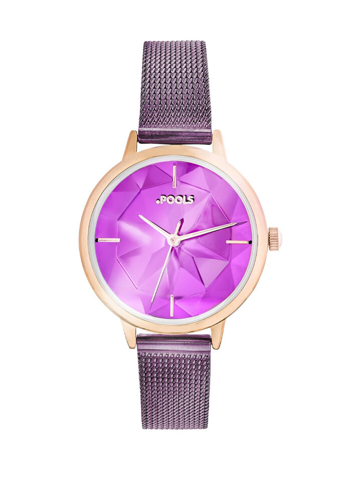 Pools-Damenuhr mit Schliff-Effekt 