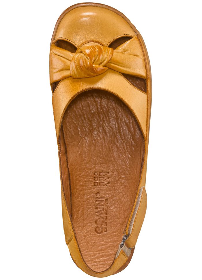 Gemini Sandale mit Klettspange SENFGELB