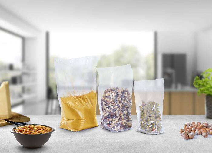 Stand-Vakuumfolienbeutel passend zu Vakuumierer 