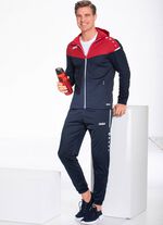 Freizeitanzug von «Jako» in 2 Farben MARINE-DUNKELROT