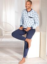 Zweierpack Schlafanz&uuml;ge mit Knopfleiste und B&uuml;ndchenabschl&uuml;ssen 