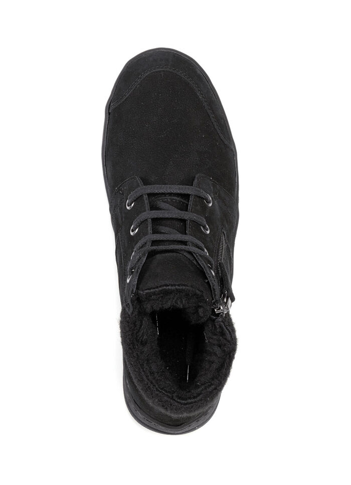 ELENA EDEN, gefütterte Damen-Boots, Winterschuhe, Weite H, mit herausnehmbarem Fussbett SCHWARZ