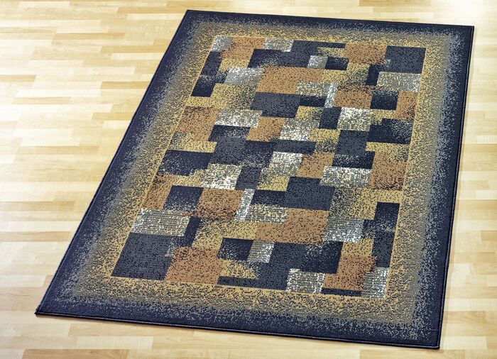 Velours-Br&uuml;cken, -Teppiche und -Bettumrandung BLAU