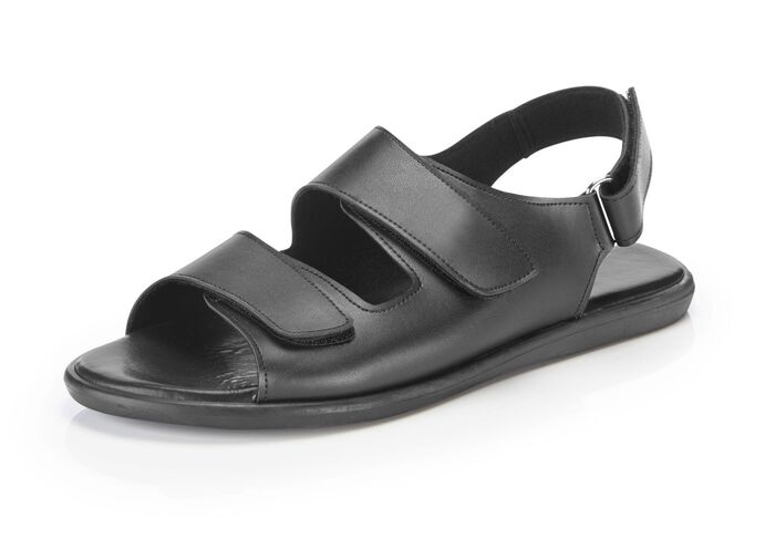 Sandale mit drei verstellbaren Klettspangen 