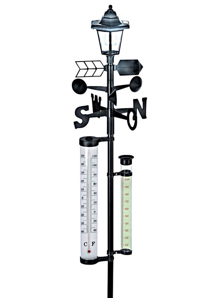 Solar-Wetterstation mit Windfahne 