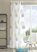 &Uuml;bervorhang mit Schlaufen oder Universalschienenband GR&Uuml;N-PETROL