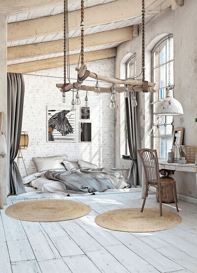 &laquo;Jute&raquo; Teppich, handgeflochten  