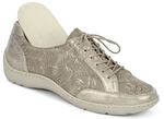 Waldläufer, elegante Damen-Schnürschuhe, Weite H, mit herausnehmbarem Fussbett TAUPE