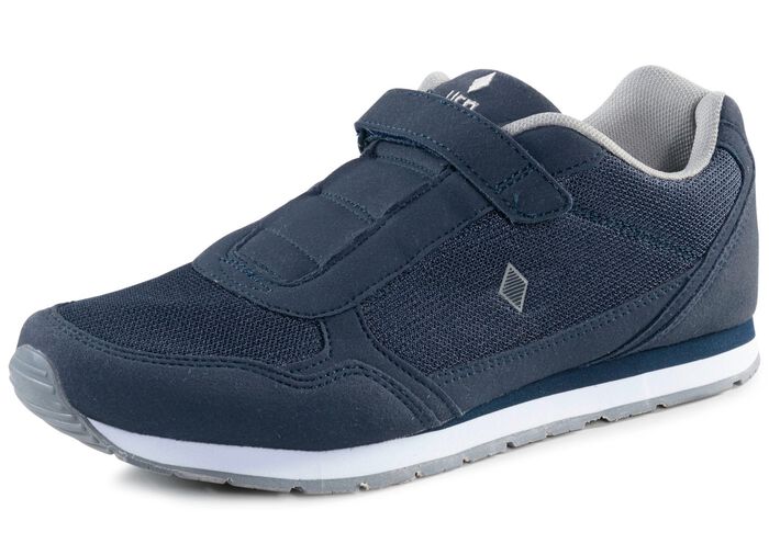 Slipper aus Nubuk- und Textilmaterial 