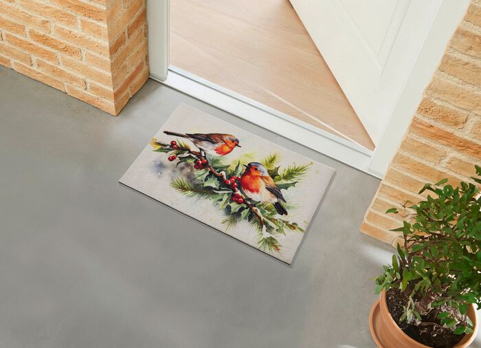 Fussmatte in winterlicher Optik 