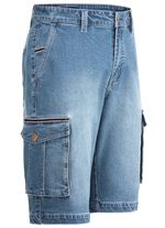 Jeans-Bermudas mit Cargotaschen 