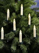 Kabelloses Weihnachtsbaumkerzen-Set, 20-teilig CREME