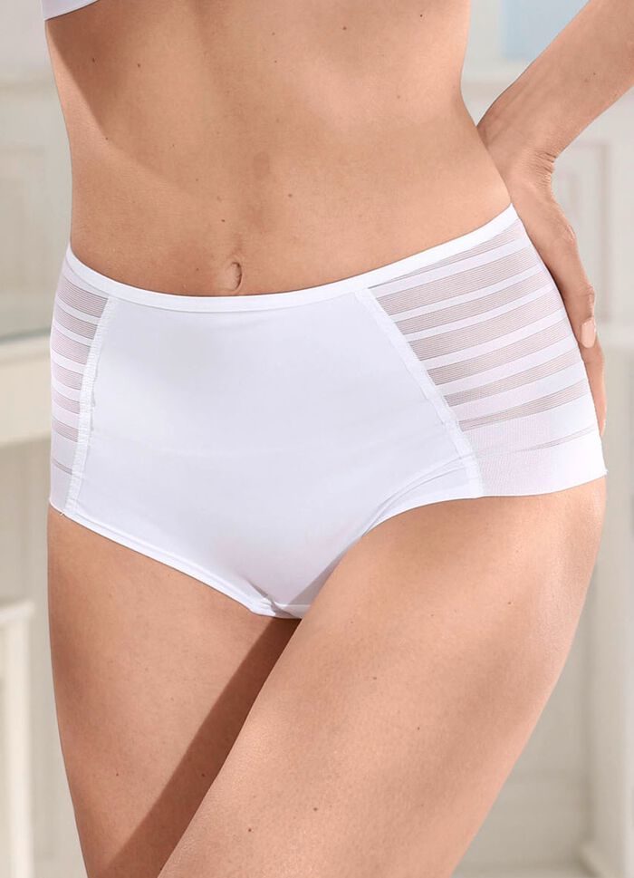 Miss Mary Miederslip mit halbtransparenten Eins&auml;tzen 