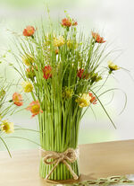 Frühlingsstrauss in natürlichen Farben GRÜN-ORANGE-GELB