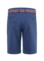 Lässige «Redpoint»-Bermudas mit Stoffgürtel in 3 Farben DUNKELBLAU