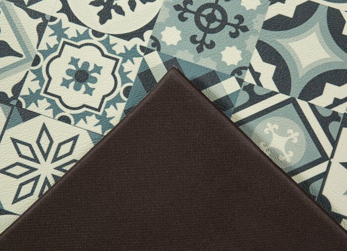 Strapazierf&auml;higer K&uuml;chenl&auml;ufer und -teppich im Fliesen-Design 