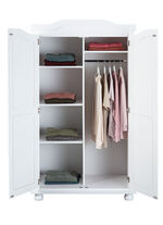Kleiderschrank aus massiver Kiefer WEISS