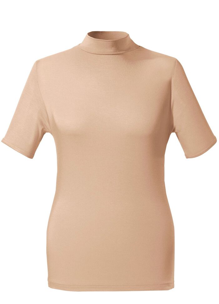 Zweierpack Shirts mit Stehkragen und kurzen &Auml;rmeln 