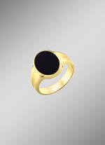 Maskuliner Herrenring mit Onyx 