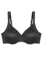 Triumph-Comfort Minimizer-Bügel-BH mit elastischer Tüllstickereispitze SCHWARZ