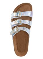 ELENA EDEN Pantolette mit buntem Metallic-Schimmer 
