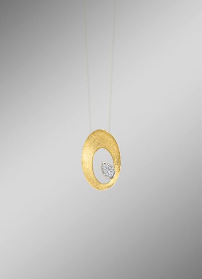 Eleganter Blickfang: Anh&auml;nger mit 11 Brillanten 