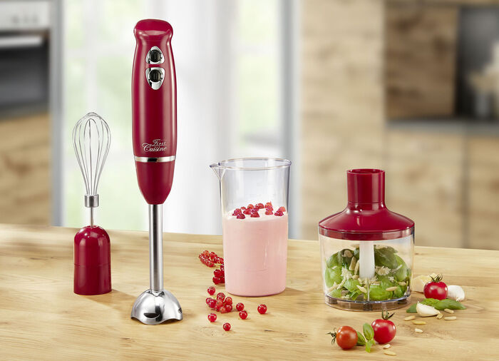 Stabmixer-Set mit 2-flügeligem Edelstahlmesser 