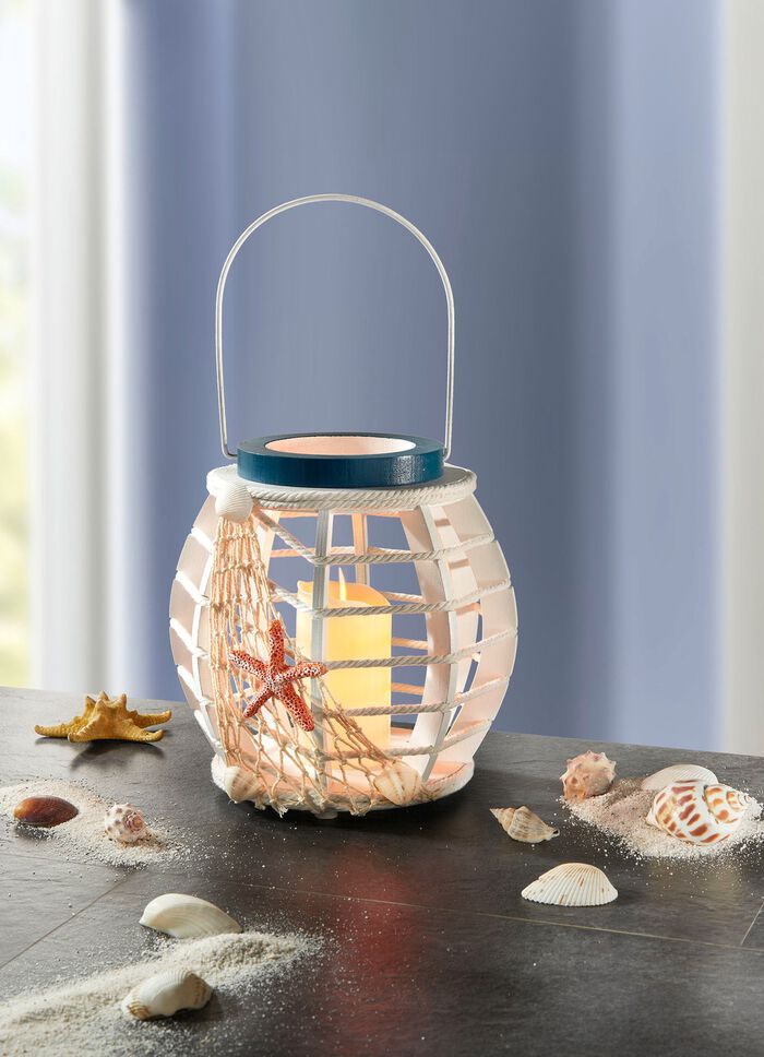 Laterne mit LED-Kerze 