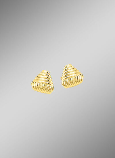 Schöne Ohrstecker mit Rillendesign 