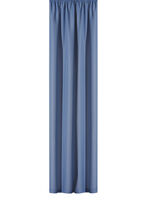 Übergardine mit Universalschienenband BLAU