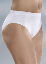 Mehrfackpack Slips mit glänzenden Abschlüssen WEISS