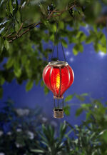 Solar-Heissluftballon mit Flackereffekt ROT