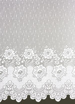 Blumenfenster-Vorhang, gerader Abschluss 