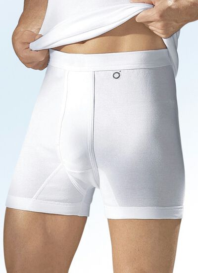 Pfeilring Dreierpack Unterhosen aus Feinripp, weiß, , large