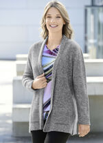 Strickjacke mit Reiskornstruktur  