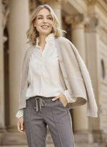 Jacke mit V-Ausschnitt 