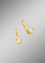 Solit&auml;rohrringe mit Brillanten 