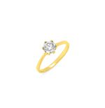 Massiver Brillant-Damenring 