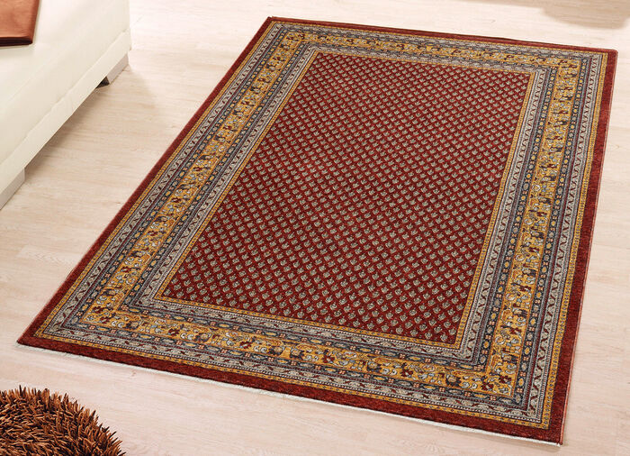 Klassisch schöne Brücken und Teppiche mit hoher Flordichte ROT