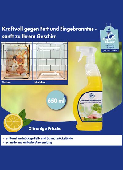 Kraftvolles Geschirrsp&uuml;lspray, 2er-Set 