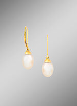 Zeitlose Ohrhänger mit Süsswasser-Zuchtperlen 