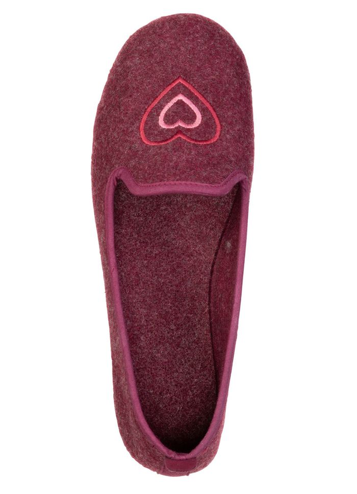 Laurina, klassische Damen-Hausschuhe, mit herausnehmbarem Fu&szlig;bett 