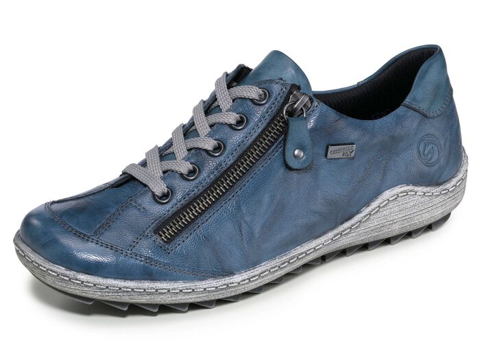 Remonte, bequeme Damen-Sneaker, Weite G, mit herausnehmbarem Fussbett BLAU