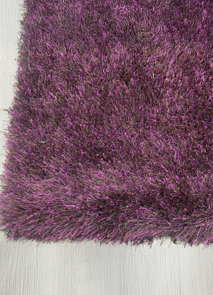 Hochflor Brücken und Teppiche  AUBERGINE