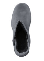 Stiefelette aus Veloursleder GRAU