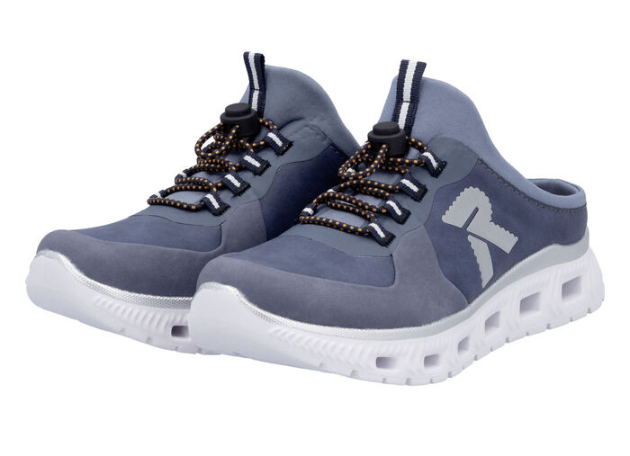 Rieker Slipper mit elastischem Schnellschnürsystem mit Stopper JEANS