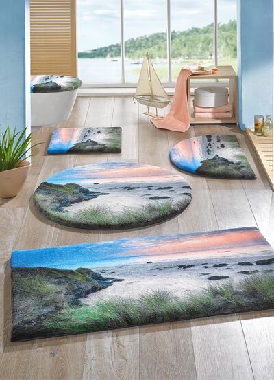 Badgarnitur mit rutschhemmender Latex-R&uuml;ckseite 